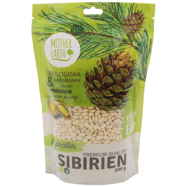 Mother Earth Premium Pinjenötter RAW&EKO 500g