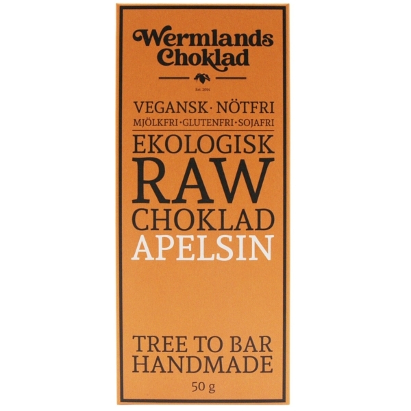 WerChoklad RAW Apelsin EKO 50g