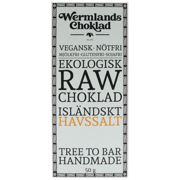 WerChoklad RAW Isländskt Havssalt EKO 50g