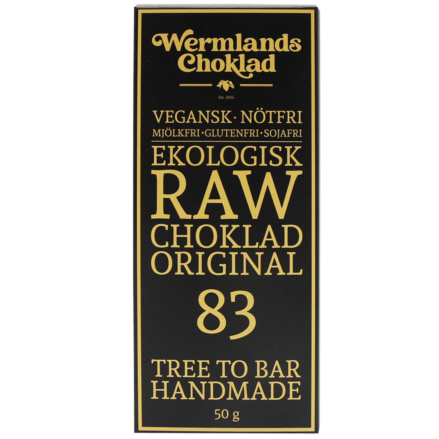 WerChoklad RAW Original 83% EKO 50g