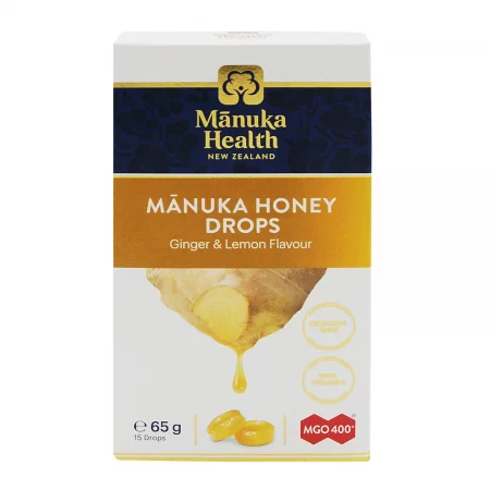 Manuka Health MGO 400+ Sugtabletter Ingefära&Citron 15st