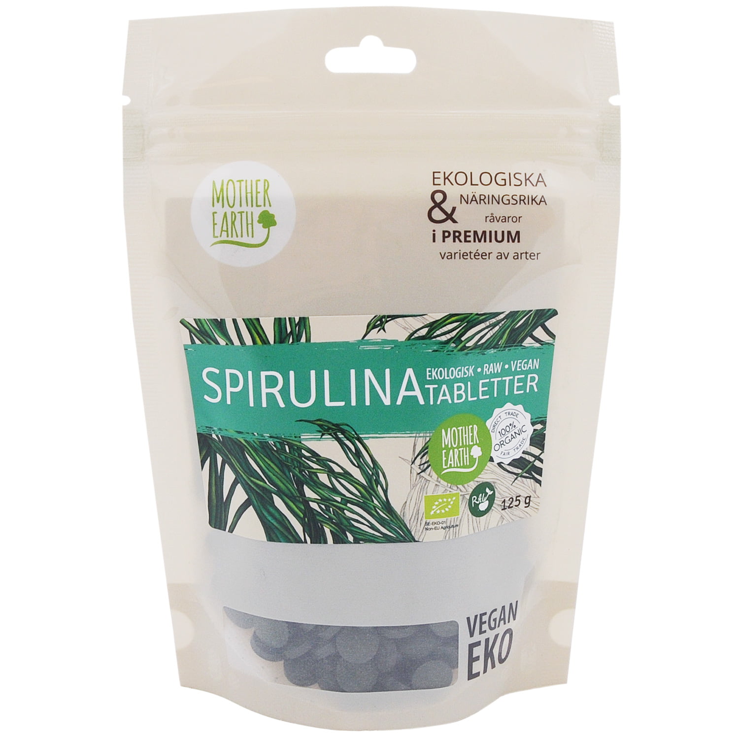 Mother Earth Spirulinatabletter RAW&EKO 125g - Bild 3