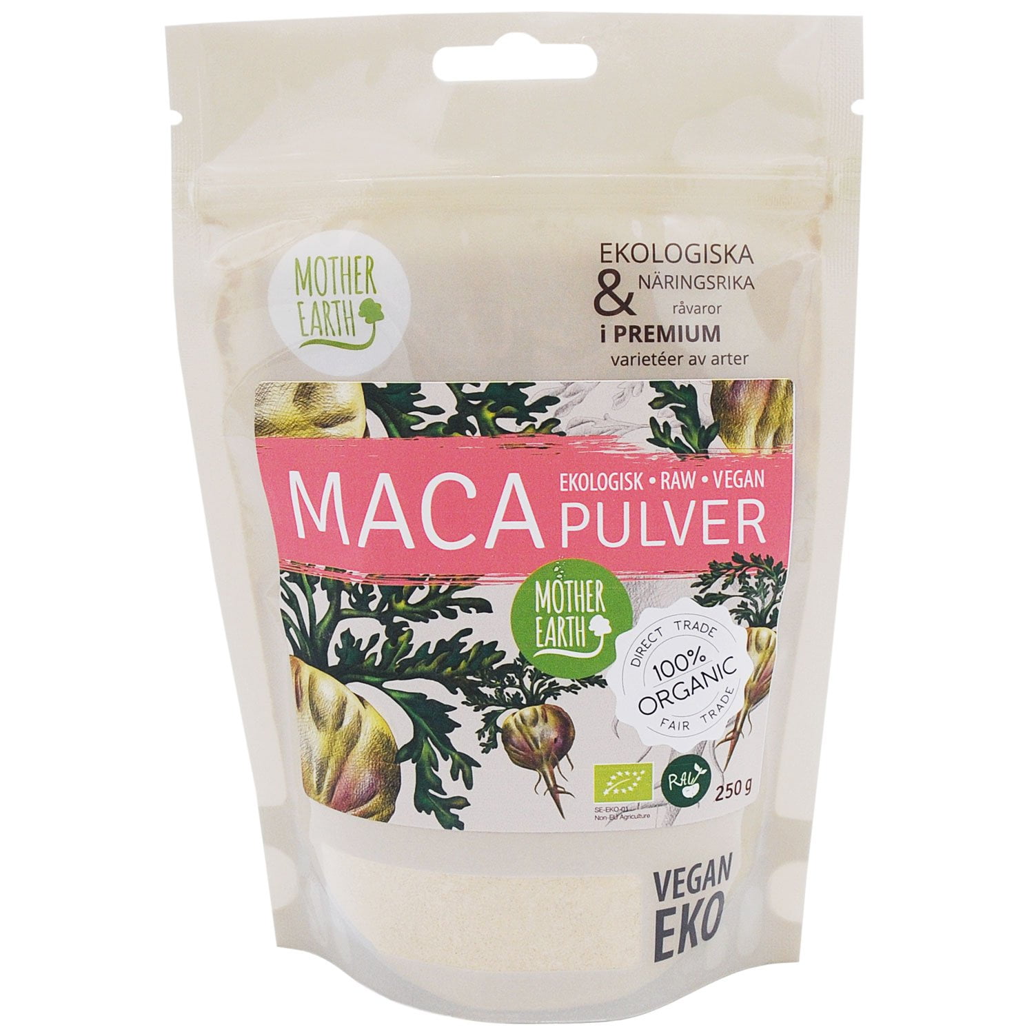 Mother Earth Macapulver Premium RAW&EKO 250g - Bild 3