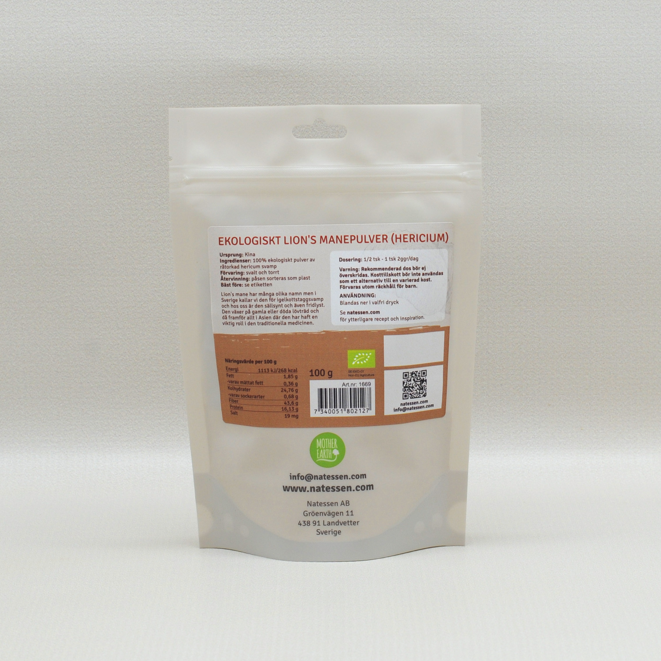 Mother Earth Lion's manepulver EKO 100g - Bild 2