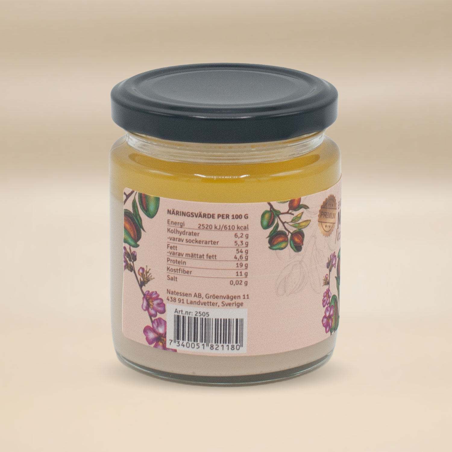 Mandelsmör Naturell Premium ME EKO 210g - Bild 3