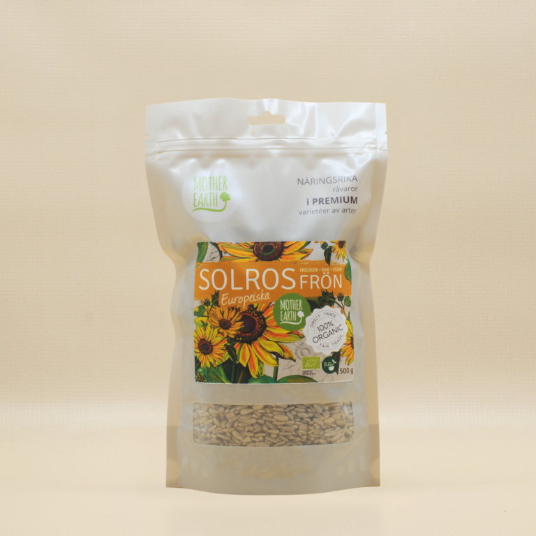 Mother Earth Solrosfrön EKO 500g - Natessen